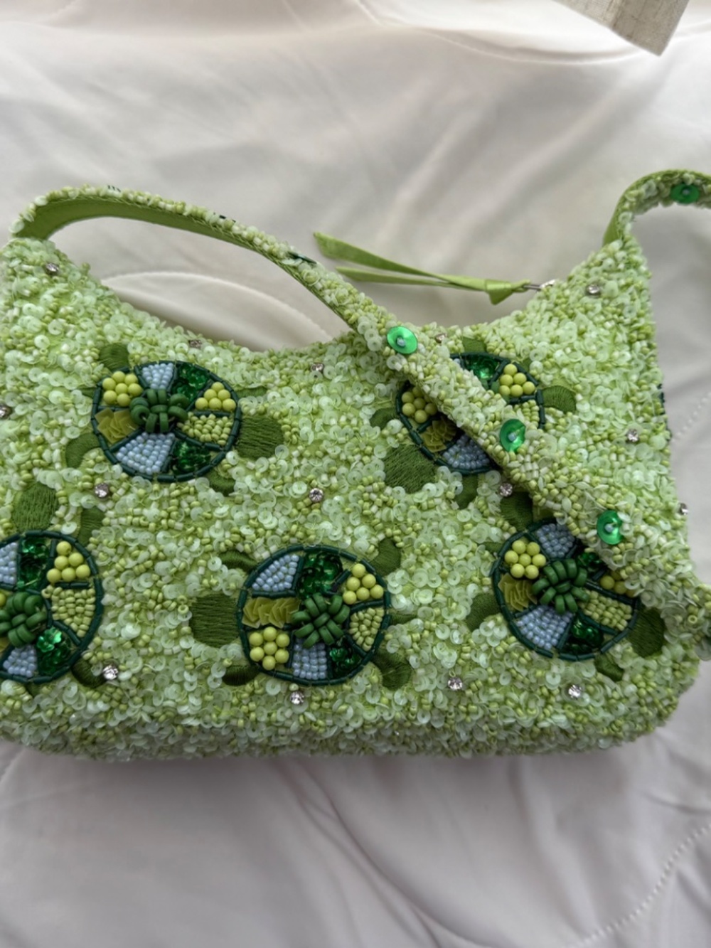 Vera Bradley Mini Roxbury Crescent Beaded Shoulder Bag - Picture 4 of 7